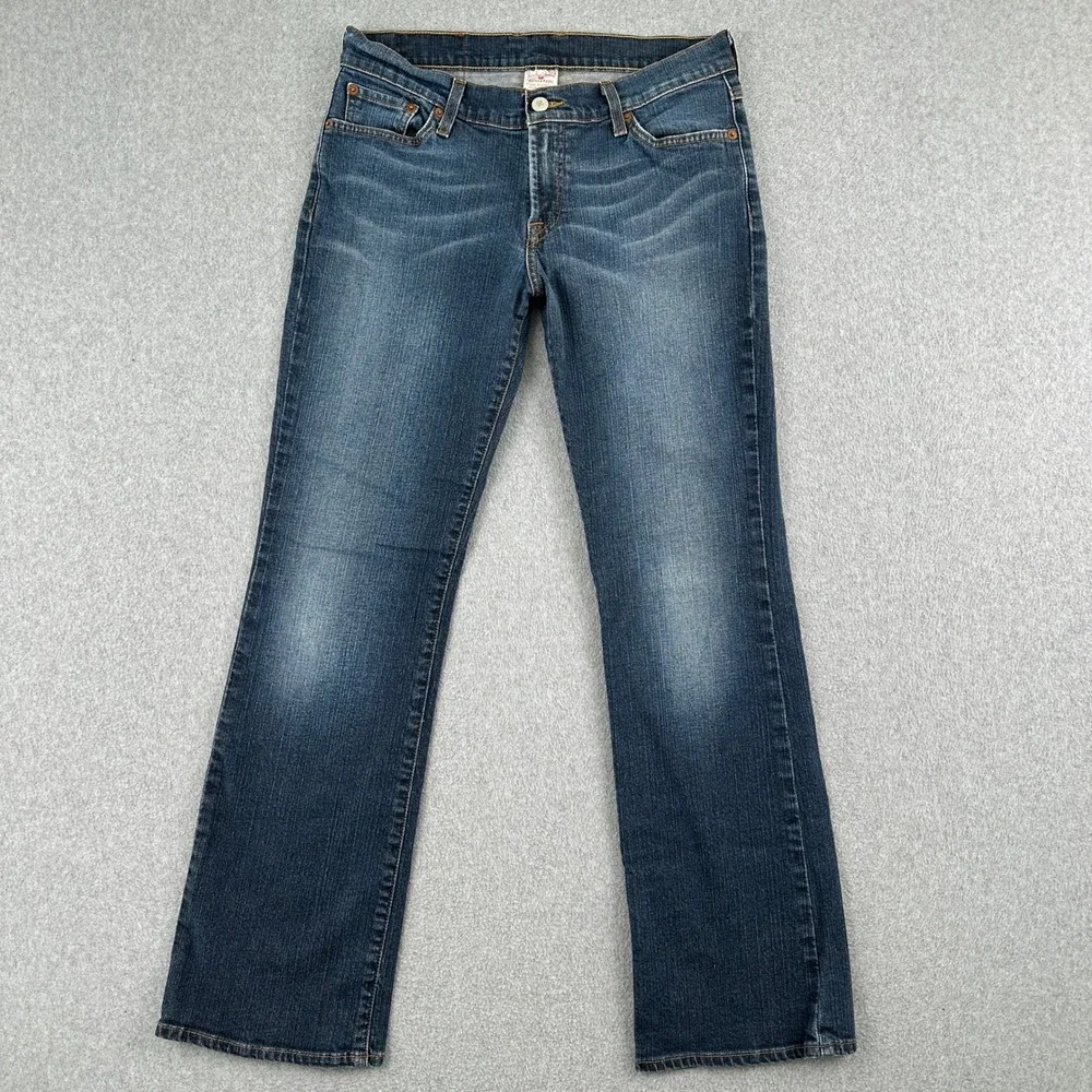 Lucky Brand Jeans Womens 30 Blue Midrise Flare Regular Dungarees Y2K Rodeo Whisk